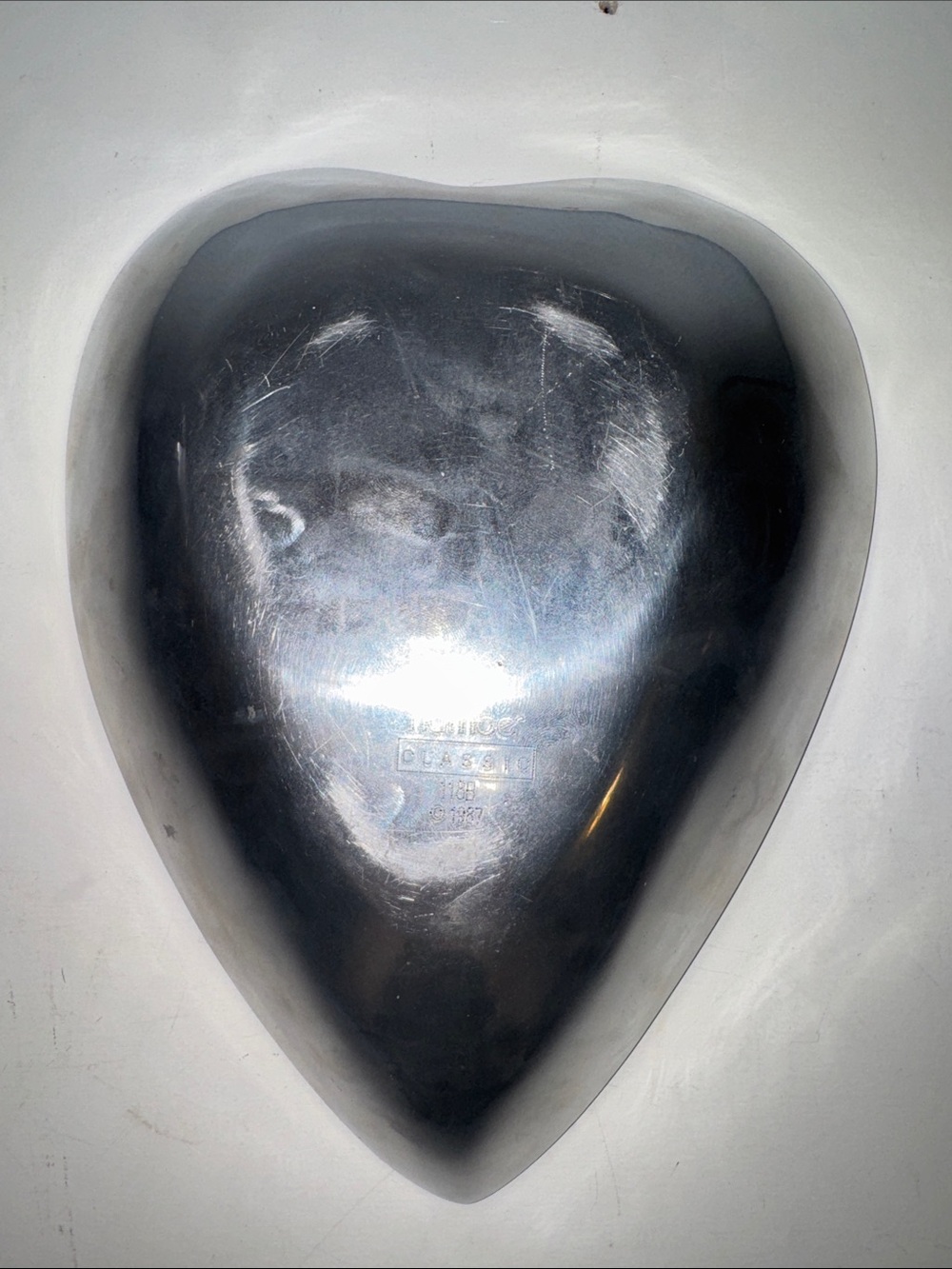 Vintage 1987 MCM Nambe Heart Shaped Bowl 118B Jewelry Coin Candy Dish - Picture 3 of 5